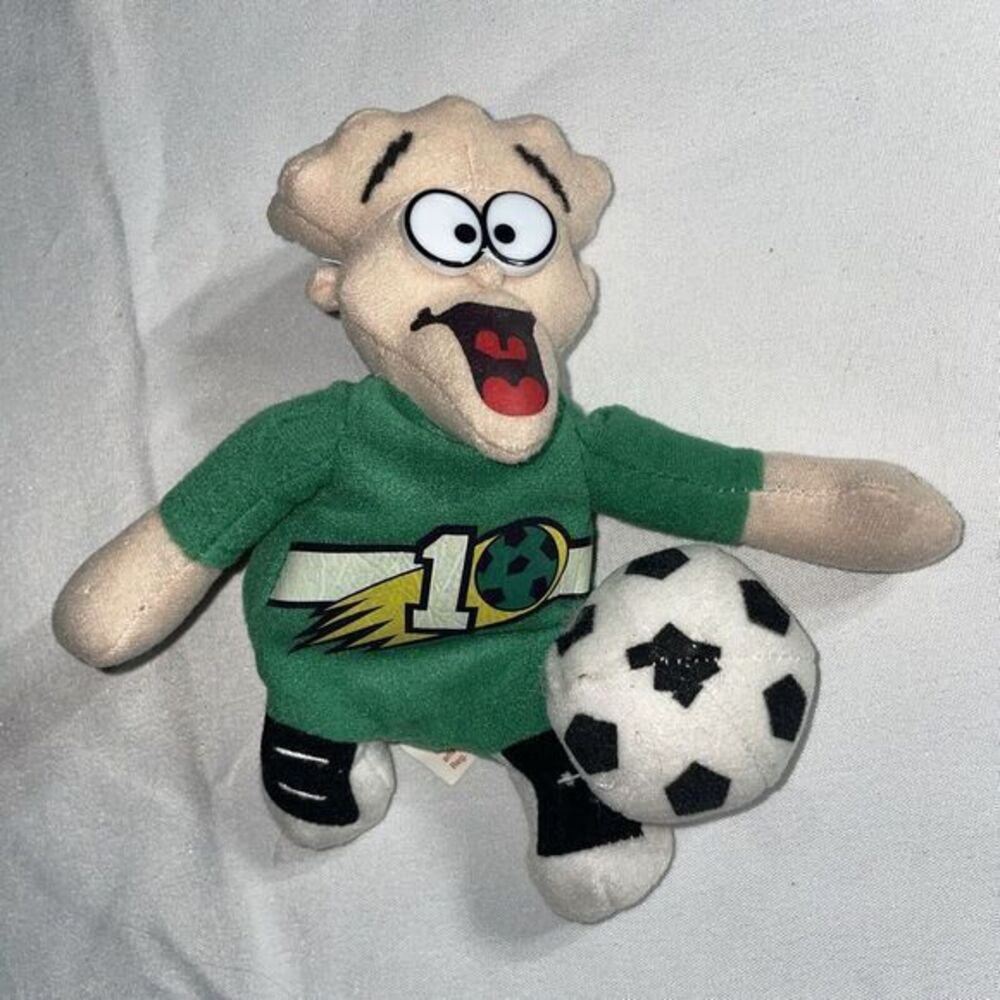 Mega 1998 Warheads Wally Dudes Mascot Stuffed Soccer Plush